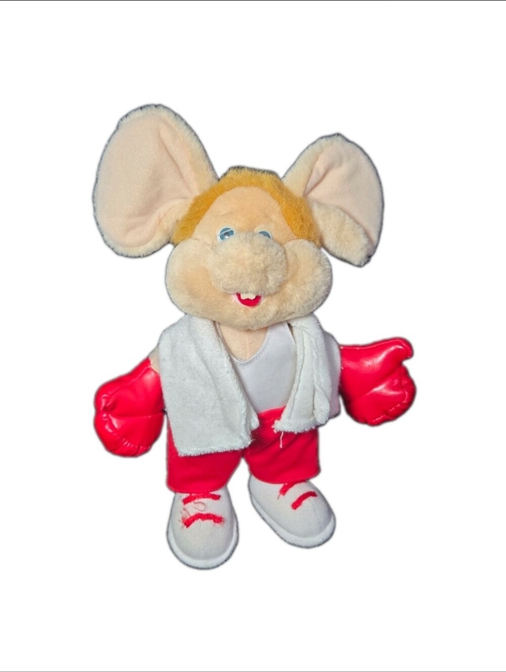 Topo Gigio Angel Toy Corp Mouse Plush Red Outfit Boxing Gloves Collectible Rare